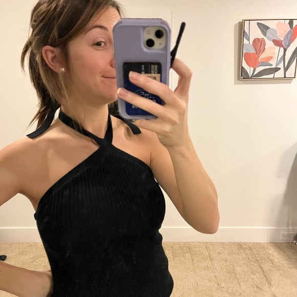J.Crew Cotton-blend halter sweater-tank Size: Small - Picture 3 of 4